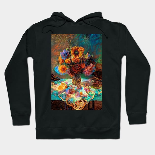 Fractal bouquet Hoodie by redwitchart